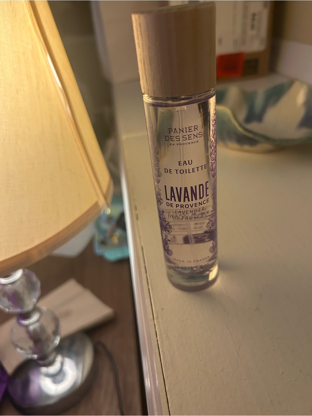 Panier des Sens Lavande Eau de Toilette - Clear Bottle with Light Wood Cap